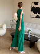 Macacão Polinésia com Amarração e Bolsos Laterais