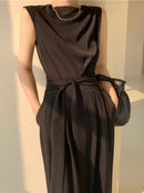 Macacão Polinésia com Amarração e Bolsos Laterais