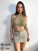 Conjunto Tricô Praia Premium