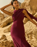 Vestido Midi Campeche com Transpasse Frontal